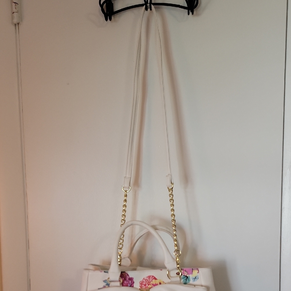 Betsey Johnson Floral White Handbag